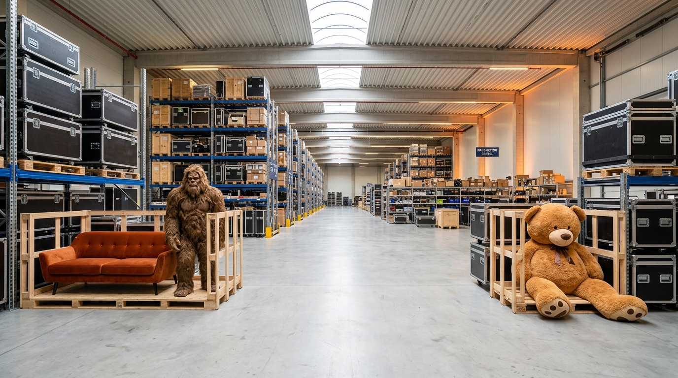 LagerCaptain - Helles, modernes Event- und Requisitenlager